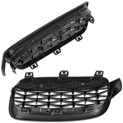 BMW 3 F30 F31 12-19 atrapy między reflektory (nerki) lewa + prawa kpl. FULL BLACK STAR