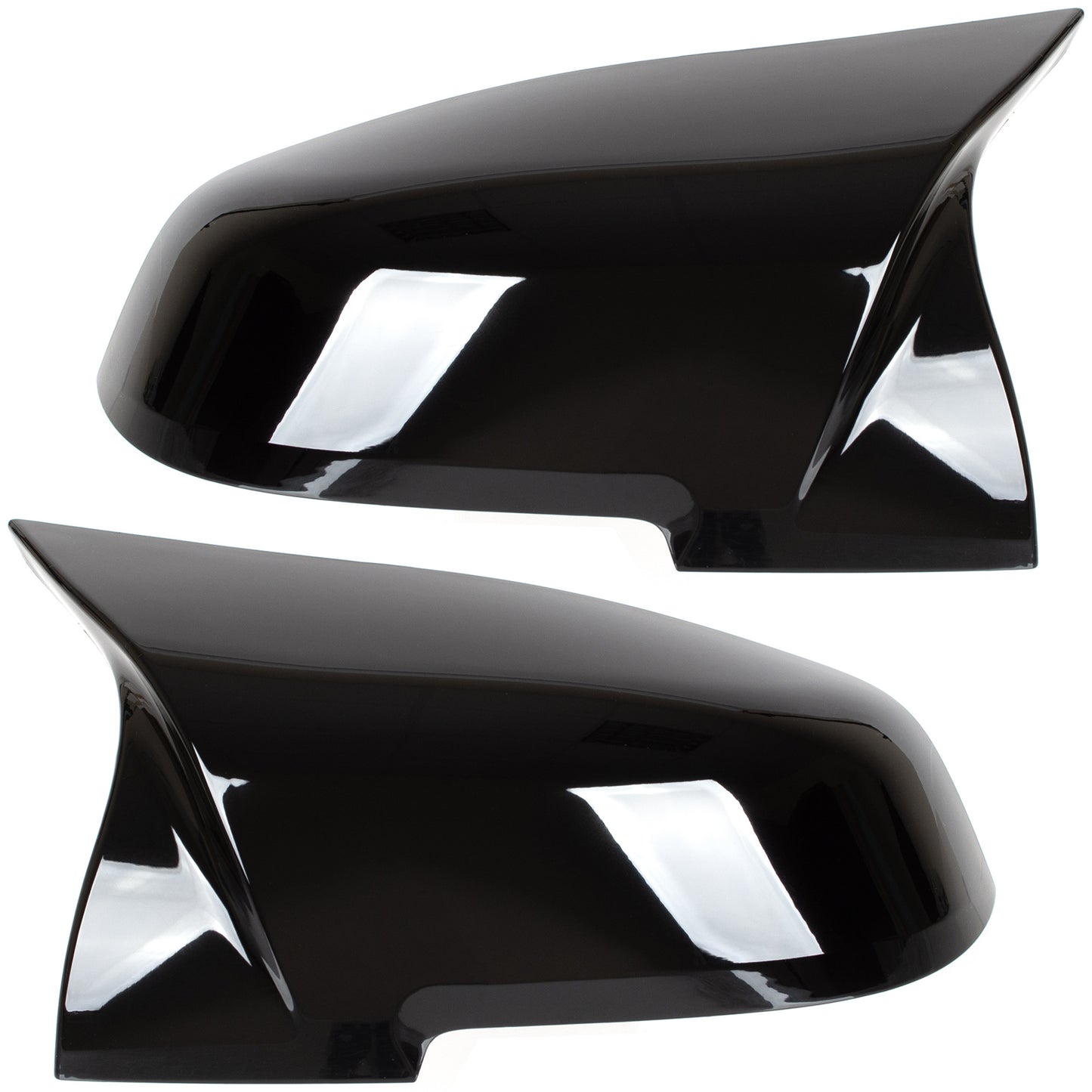 BMW 3 F30 F31 2012- NERO LUCIDO copri specchietto sinistro + destro 2 pezzi SET