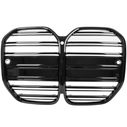 BMW 4 G22 G23 2020- atrapa między reflektory (nerki) BLACK GLOSSY + ZAŚLEPKA