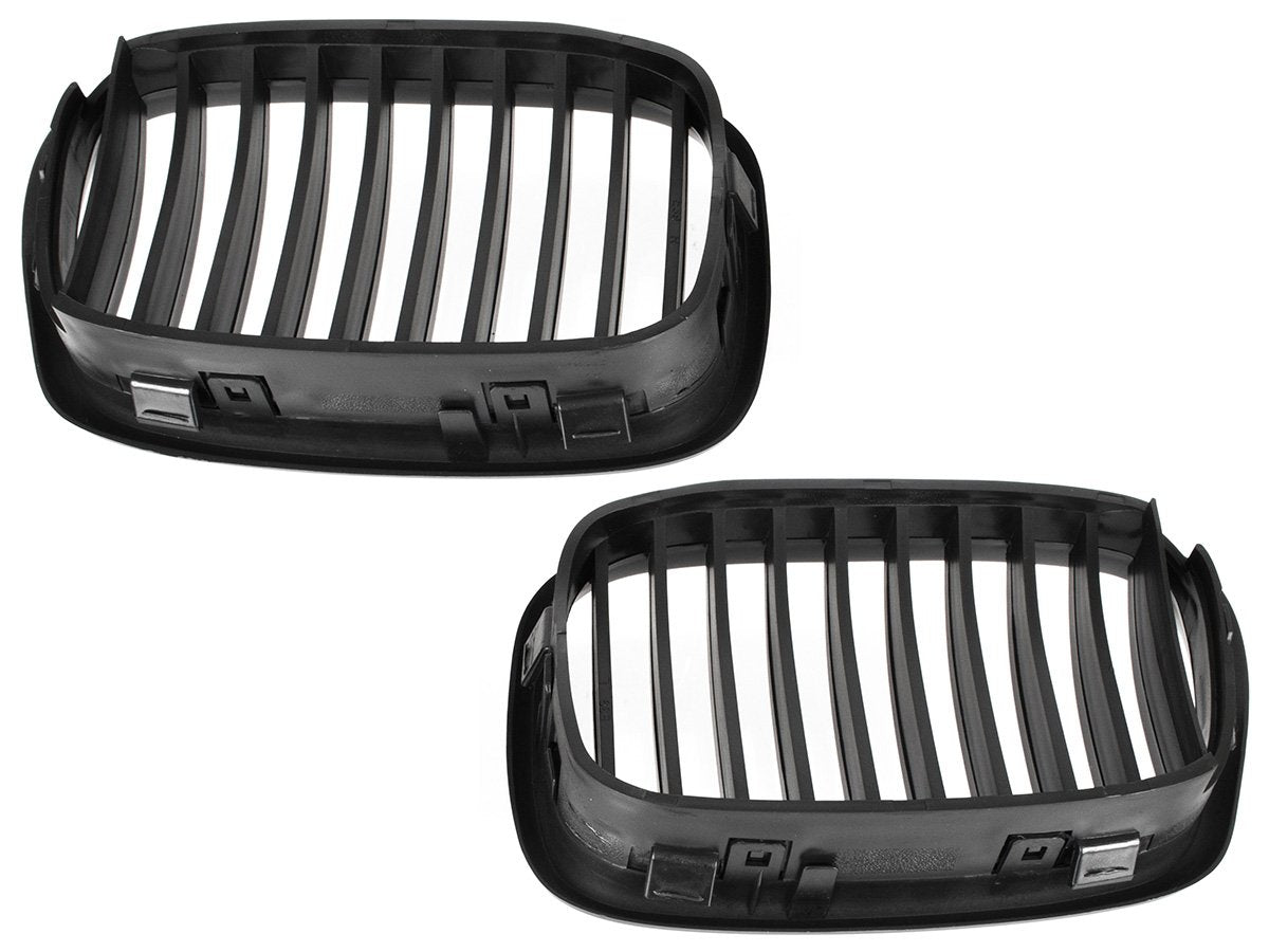 BMW 5 E39 95-00 atrapy między reflektory (nerki) TUNING BLACK lewa + prawa kpl.