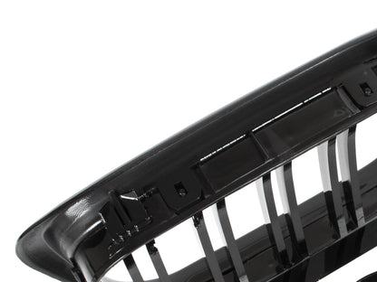 BMW 5 E39 FL 00-04 atrapy między reflektory (nerki) lewa + prawa kpl. BLACK GLOSSY DOUBLE BAR