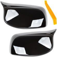 BMW 5 E60 E61 03-08 nakładka lusterka BLACK GLOSSY lewa + prawa 2 szt. KPL