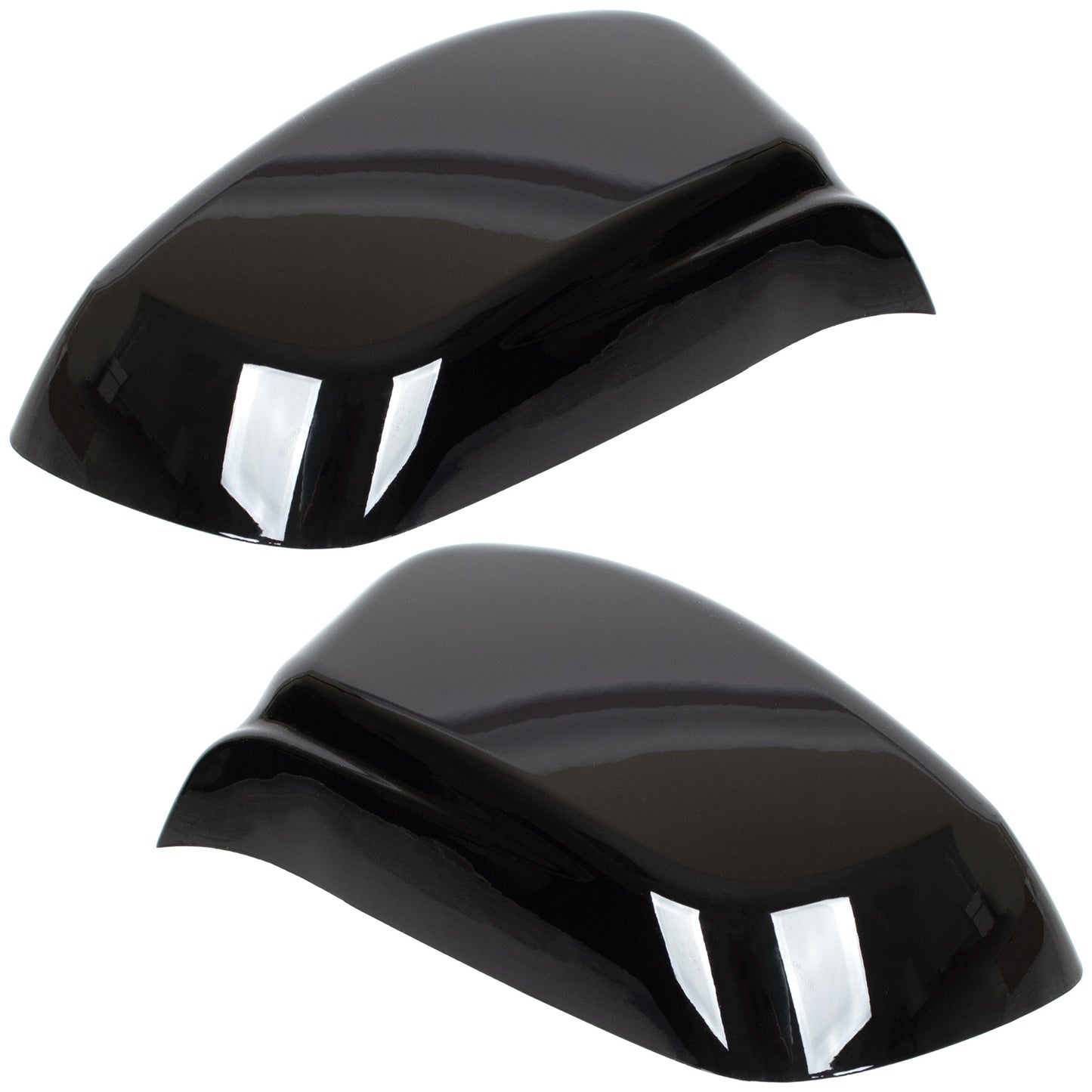 BMW 5 E60 E61 03-08 nakładka lusterka BLACK GLOSSY lewa + prawa 2 szt. KPL