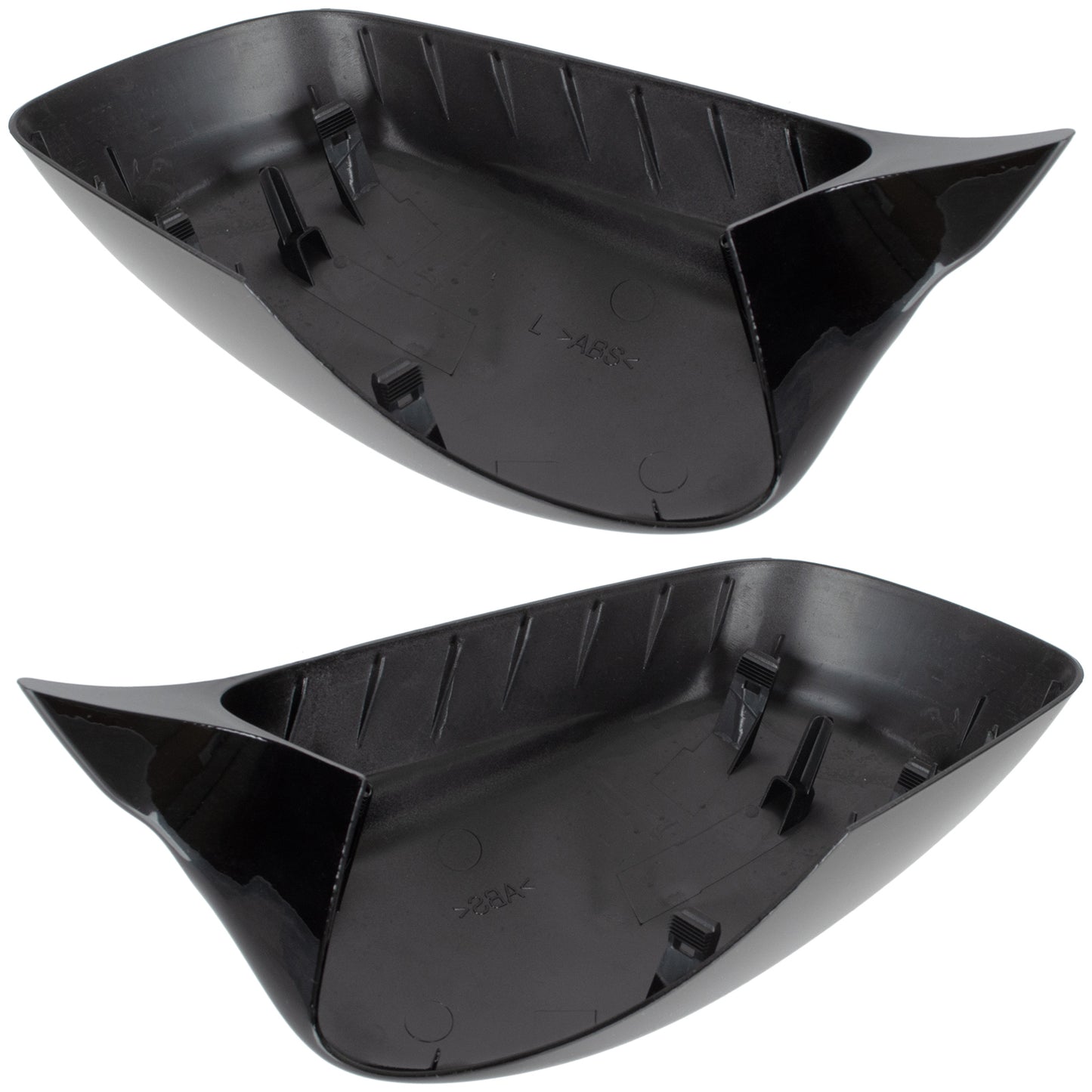 BMW 5 E60 E61 03-08 nakładka lusterka BLACK GLOSSY lewa + prawa 2 szt. KPL