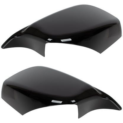 BMW 5 E60 E61 03-08 nakładka lusterka BLACK GLOSSY lewa + prawa 2 szt. KPL