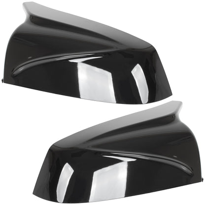 BMW 5 E60 E61 08-13 nakładka lusterka BLACK GLOSSY lewa + prawa 2 szt. KPL