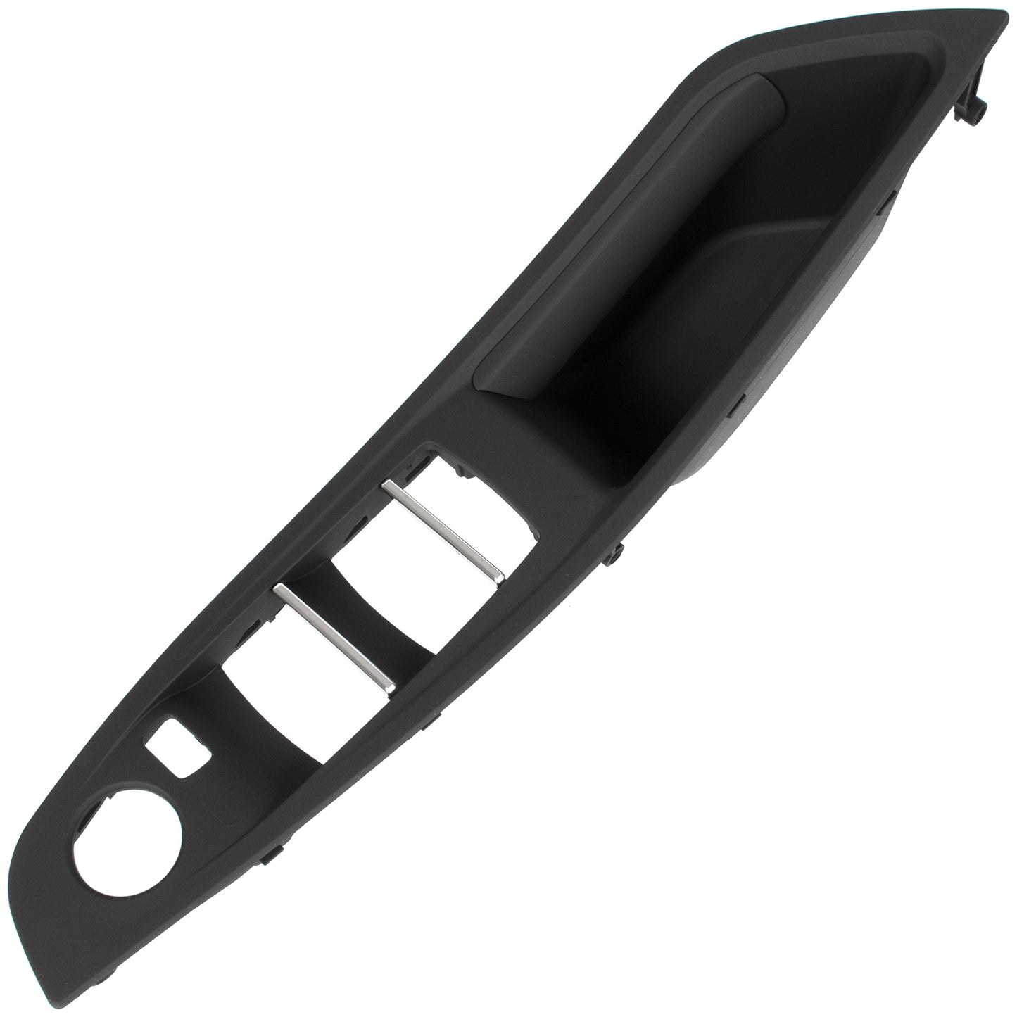BMW 5 F10 F11 09-17 uchwyt wewnętrzny CZARNY drzwi przednich lewych 1-otwór + uchwyt wewnętrzny CZARNA SKÓRA drzwi przednich prawych 2 szt. KPL
