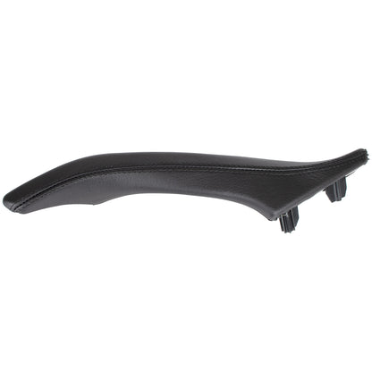 BMW 5 F10 F11 09-17 uchwyt wewnętrzny CZARNY drzwi przednich lewych 1-otwór + uchwyt wewnętrzny CZARNA SKÓRA drzwi przednich prawych 2 szt. KPL