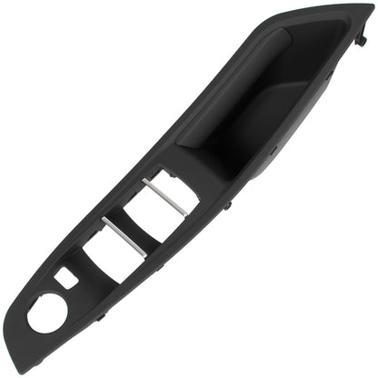 BMW 5 F10 F11 09-17 uchwyt wewnętrzny CZARNY drzwi przednich lewych 1-otwór + uchwyt wewnętrzny CZARNA SKÓRA drzwi przednich prawych 2 szt. KPL