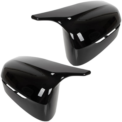 BMW 5 G30 G31 16-23 nakładka lusterka BLACK GLOSSY lewa + prawa 2 szt. KPL