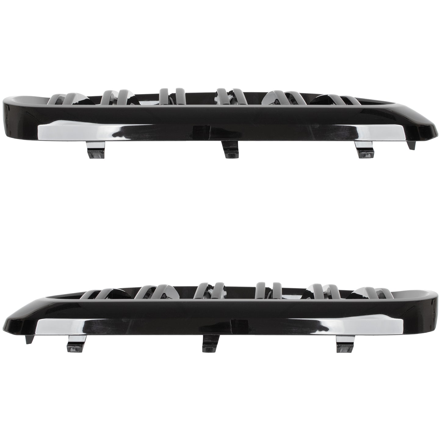BMW 6 G32 GT 17-20 atrapy między reflektory (nerki) lewa + prawa kpl. BLACK GLOSSY DOUBLE BAR