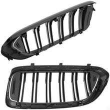 BMW 6 G32 GT 17-20 atrapy między reflektory (nerki) lewa + prawa kpl. BLACK GLOSSY DOUBLE BAR