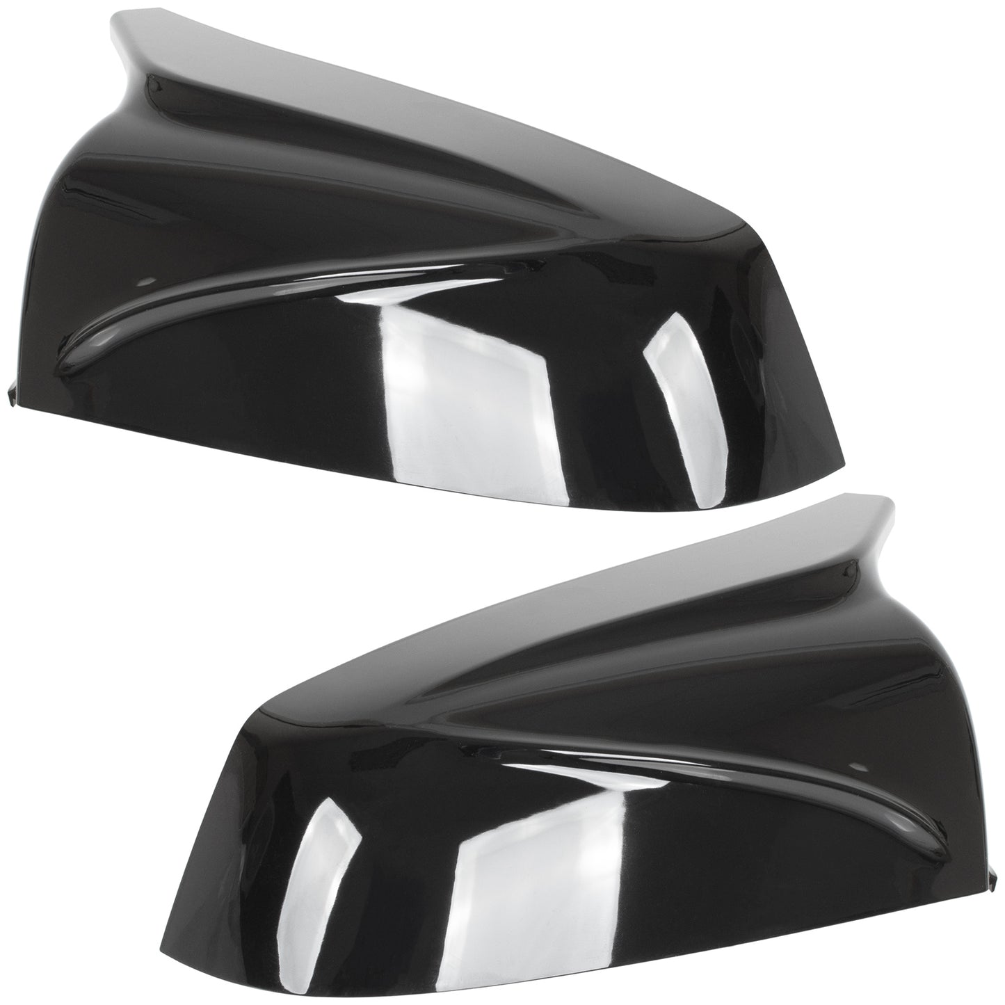 BMW 7 F01 F02 08-11 nakładka lusterka BLACK GLOSSY lewa + prawa 2 szt. KPL