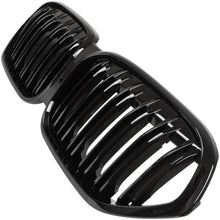 BMW X1 F48 19-22 atrapa między reflektory (nerki) BLACK GLOSSY DOUBLE BAR