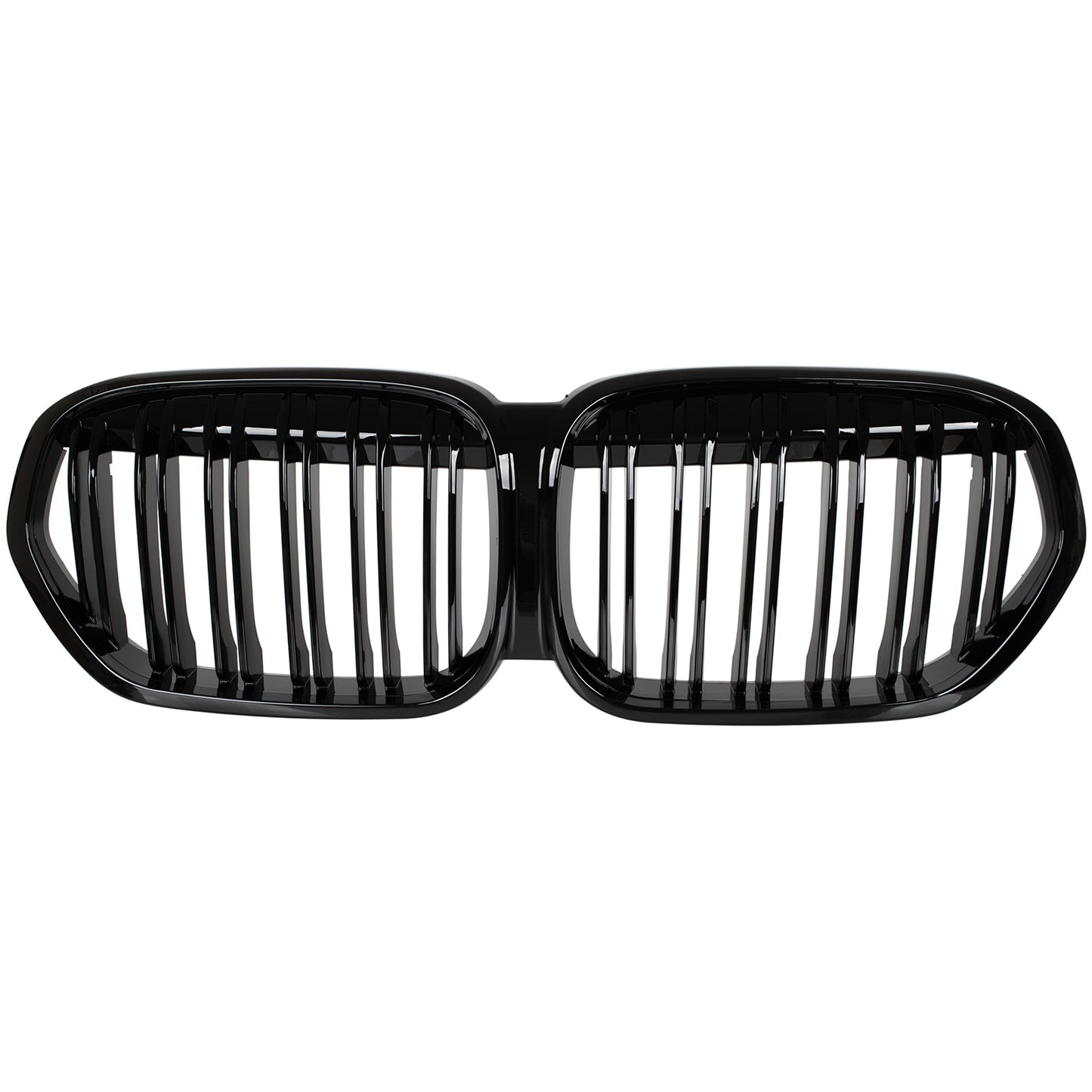 BMW X1 F48 19-22 atrapa między reflektory (nerki) BLACK GLOSSY DOUBLE BAR