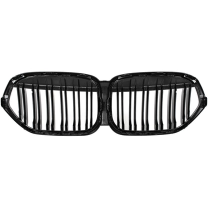 BMW X1 F48 19-22 atrapa między reflektory (nerki) BLACK GLOSSY DOUBLE BAR
