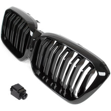 BMW X3 G01 FL 2021- atrapa między reflektory (nerki) BLACK GLOSSY DOUBLE BAR + ZAŚLEPKA