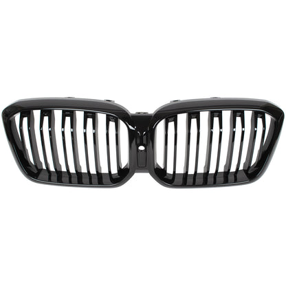 BMW X3 G01 FL 2021- atrapa między reflektory (nerki) BLACK GLOSSY DOUBLE BAR + ZAŚLEPKA