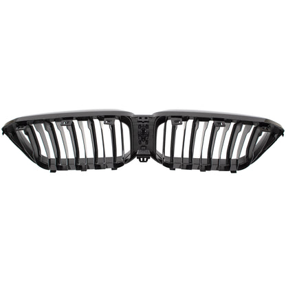 BMW X3 G01 FL 2021- atrapa między reflektory (nerki) BLACK GLOSSY DOUBLE BAR + ZAŚLEPKA