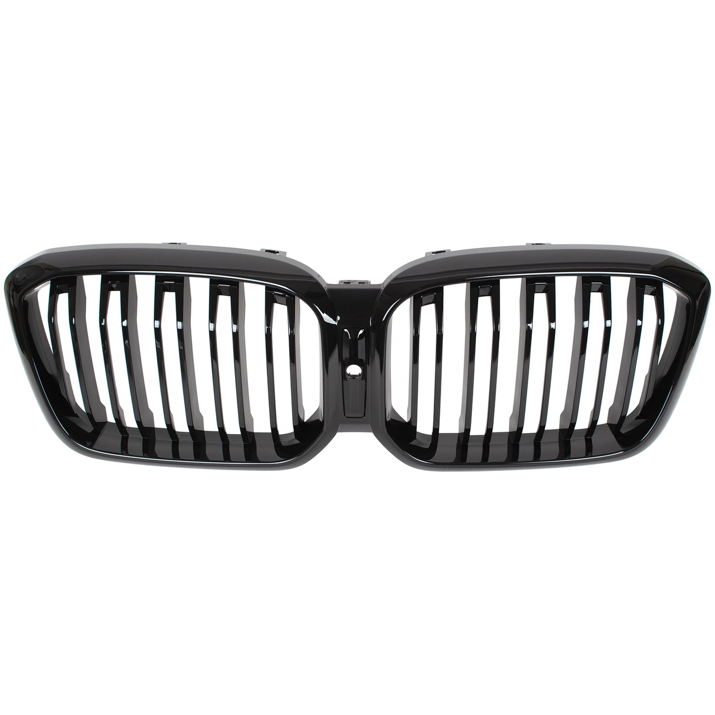 BMW X4 G02 FL 2021- atrapa między reflektory (nerki) BLACK GLOSSY DOUBLE BAR + ZAŚLEPKA