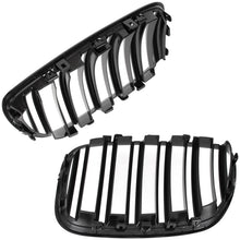 BMW X5 E53 FL 04-06 atrapy między reflektory (nerki) lewa + prawa kpl. DOUBLE SLAT GLOSSY BLACK