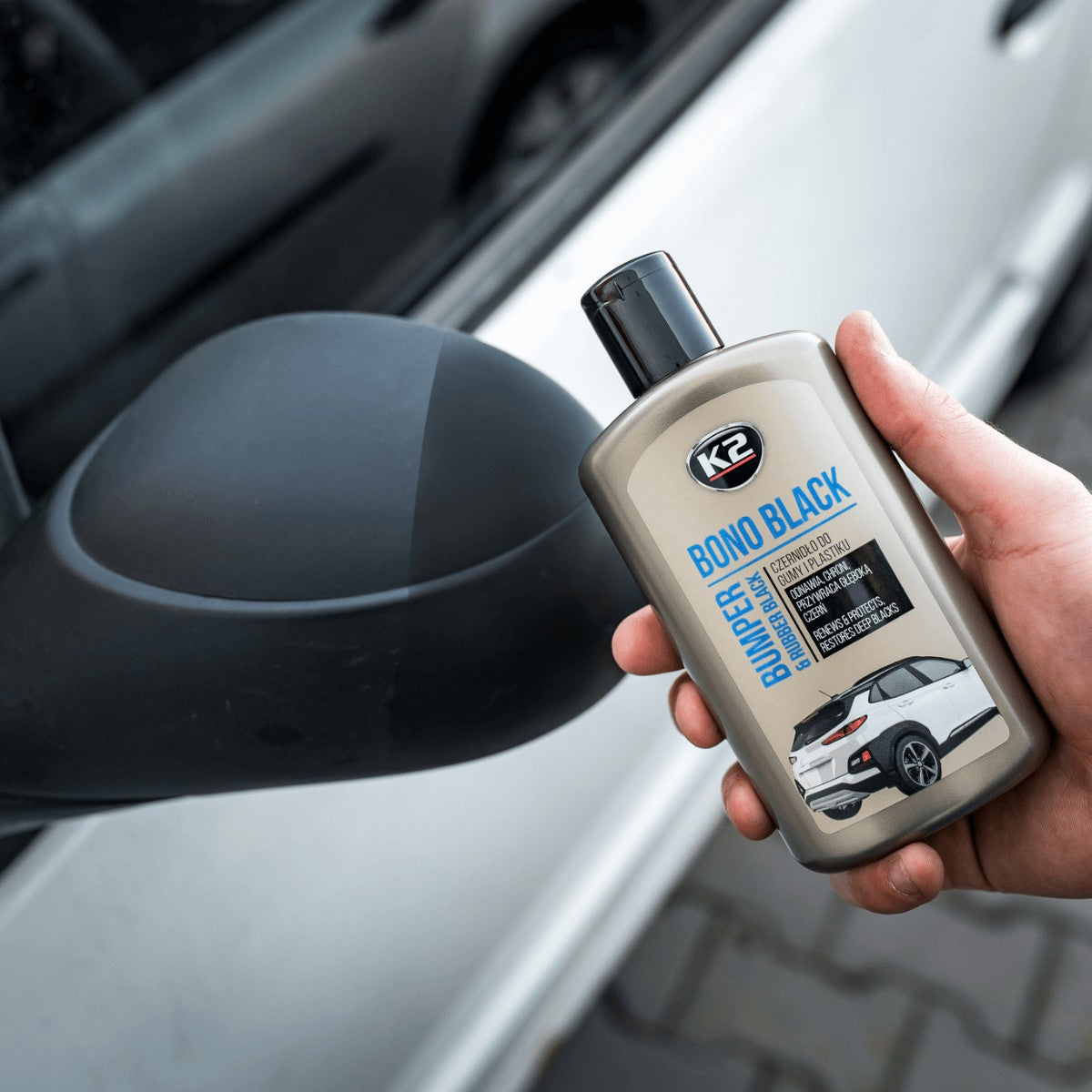 Czernidło do gumy i plastiku K2 BONO BLACK 250ml K030N