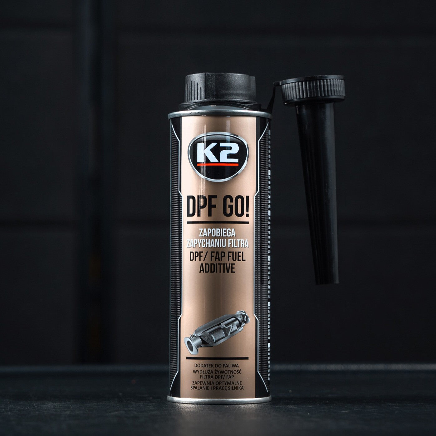 Dodatek do paliwa K2 DPF GO! 250ml T319