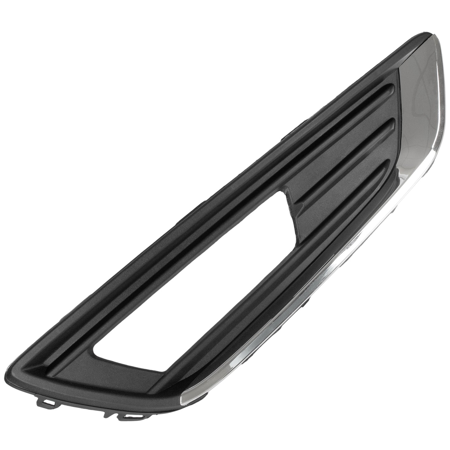 Ford FOCUS III FL 12-16 Z HALOGENAMI atrapka kratka w zderzak przedni CZARNA + CHROM lewa + prawa 2 szt. KPL