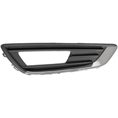 Ford FOCUS III FL 12-16 Z HALOGENAMI atrapka kratka w zderzak przedni CZARNA + CHROM prawa