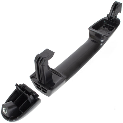 Hyundai i20 08-15 klamka zewnętrzna przednia CZARNA BEZ OTWORU prawa