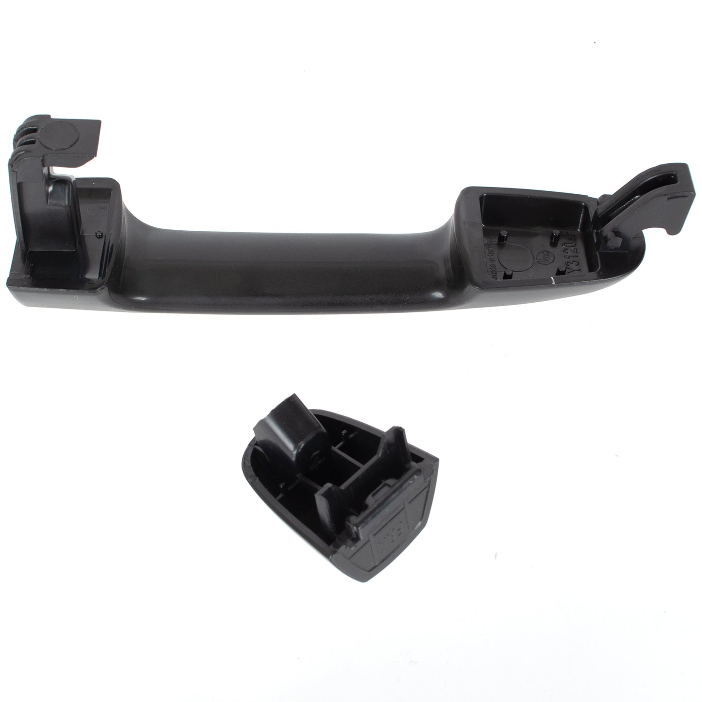 Hyundai i20 08-15 klamka zewnętrzna przednia CZARNA BEZ OTWORU prawa
