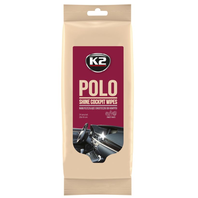 K2 POLO-FOREST FRUITS CHUSTECZKI NABŁYSZCZAJĄCE KOKPIT 20X18CM K420