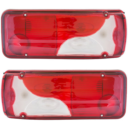 MAN TGA TGL TGM TGS TGX 2000- lampa tylna CZERWONO-BIAŁA lewa + prawa 2 szt. KPL