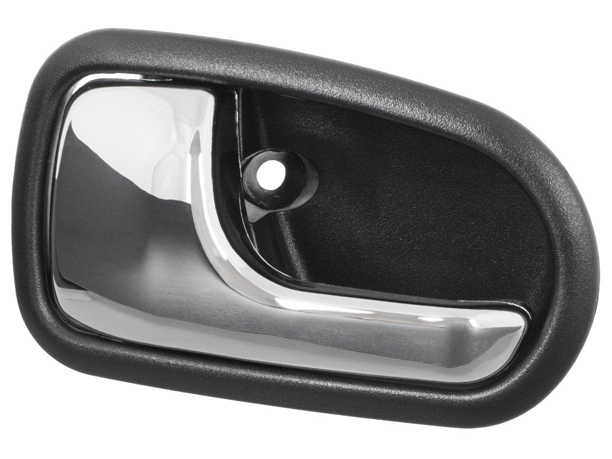 Mazda 323 V VI 94-03 klamka przednia wewnętrzna CZARNA + CHROM lewa