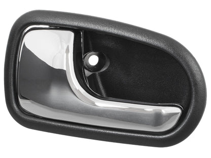 Mazda 323 V VI 94-03 klamka przednia wewnętrzna CZARNA + CHROM lewa