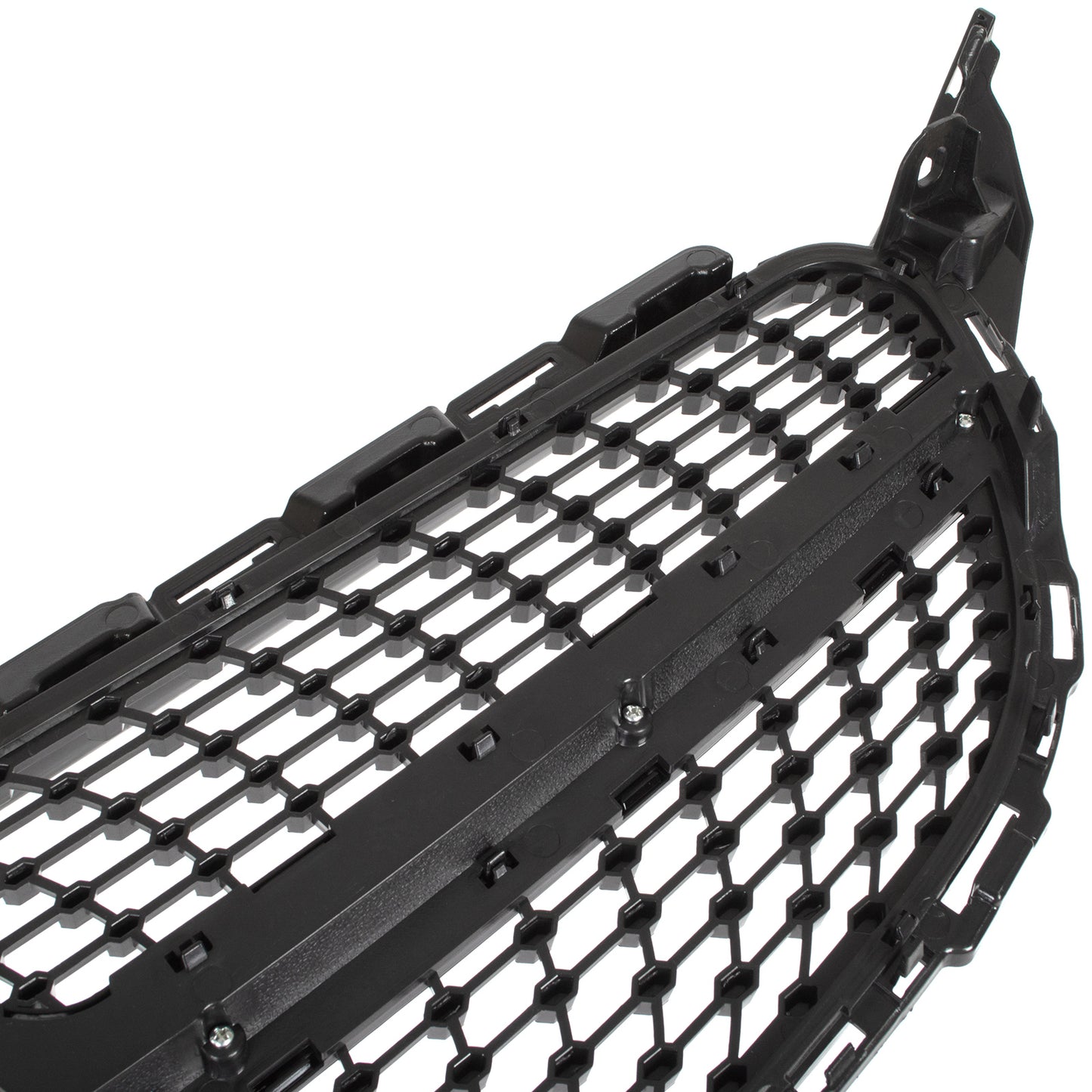 Mercedes C KLASA W205 14-18 atrapa między reflektory (grill) DIAMOND PIANO BLACK + CHROM BEZ OTWORU