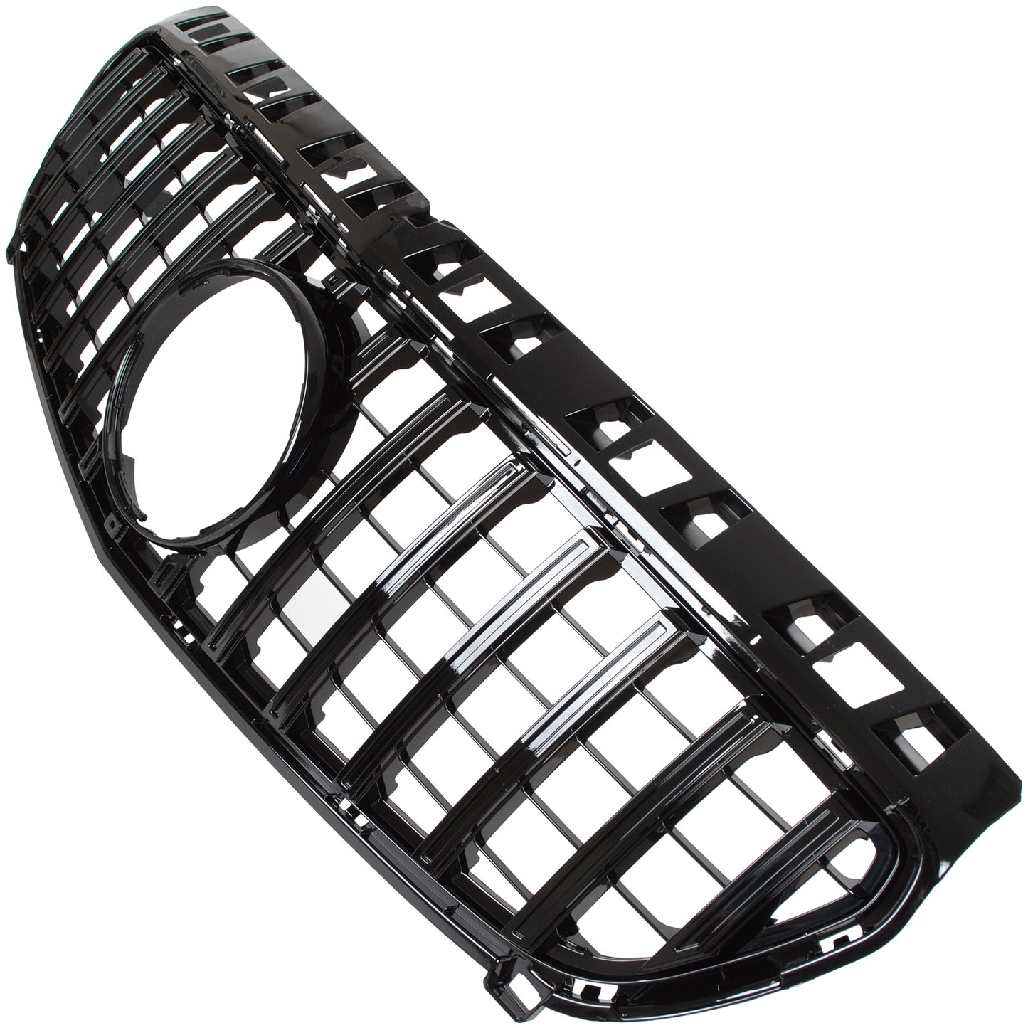 Mercedes KLASA A W176 12-18 atrapa między reflektory (grill) PANAMERICANA PIANO BLACK