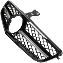 Mercedes Klasa C W204 19-23 atrapa między reflektory (grill) PIANO BLACK-+-CHROM