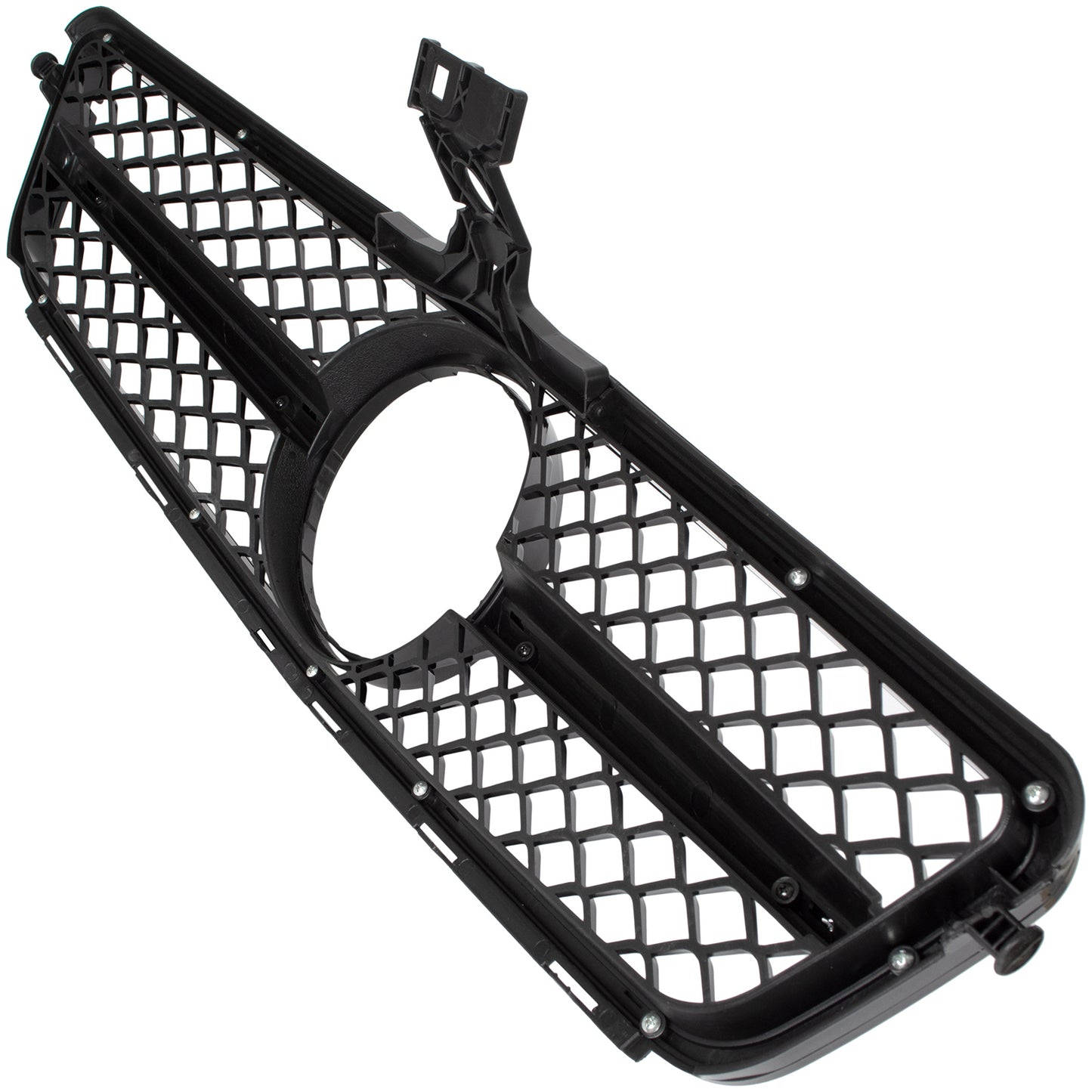 Mercedes Klasa C W204 19-23 atrapa między reflektory (grill) PIANO BLACK-+-CHROM