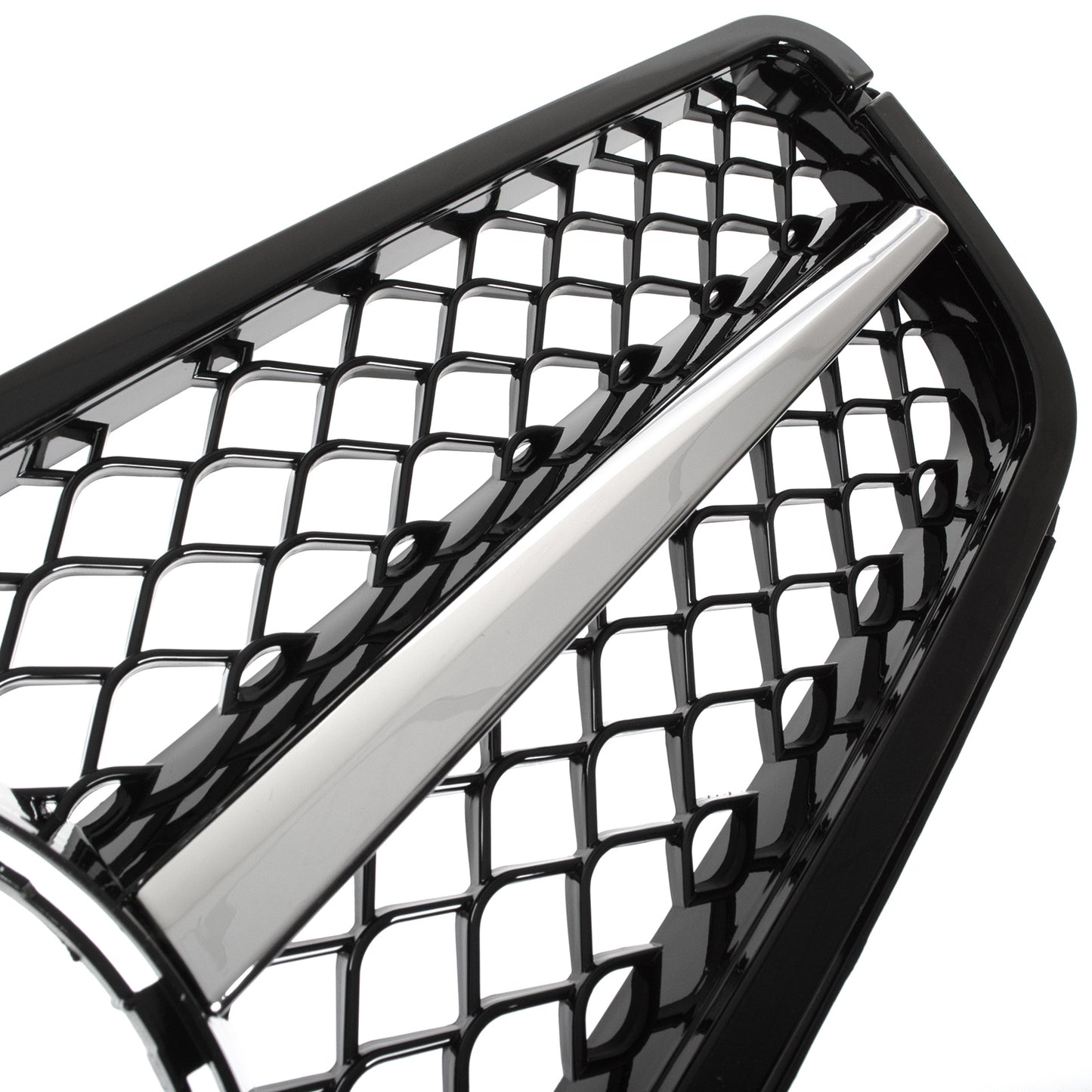 Mercedes Klasa C W204 19-23 atrapa między reflektory (grill) PIANO BLACK-+-CHROM