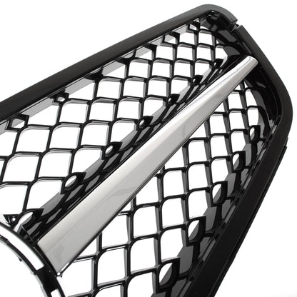 Mercedes Klasa C W204 19-23 atrapa między reflektory (grill) PIANO BLACK-+-CHROM