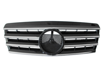 Mercedes W202 C-klasa 93-01 atrapa między reflektory (grill) TUNING SPORT BLACK z emblematem