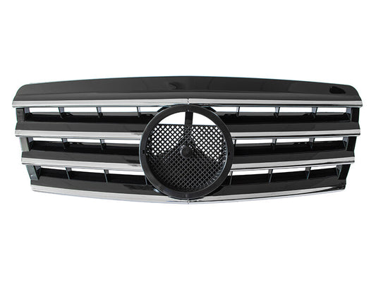 Mercedes W202 C-klasa 93-01 atrapa między reflektory (grill) TUNING SPORT BLACK z emblematem