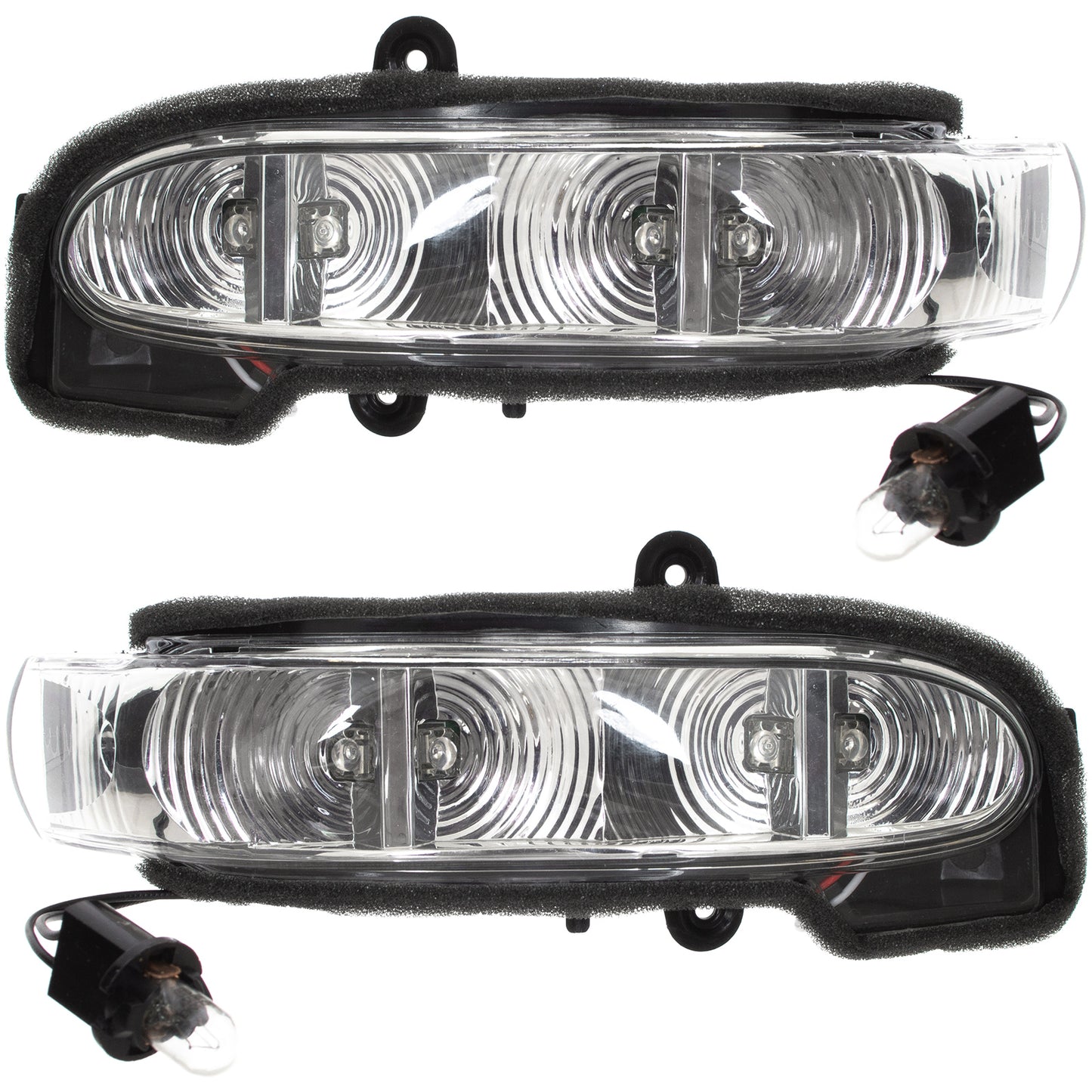 Mercedes W211 E-Klasa 03-06 kierunkowskaz LED w lusterko z podświetleniem podłogi lewy + prawy 2 szt. KPL