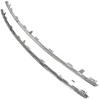 Peugeot 508 I 10-15 listwa GÓRNA + DOLNA atrapy między reflektory (grilla) CHROM 2 szt. KPL