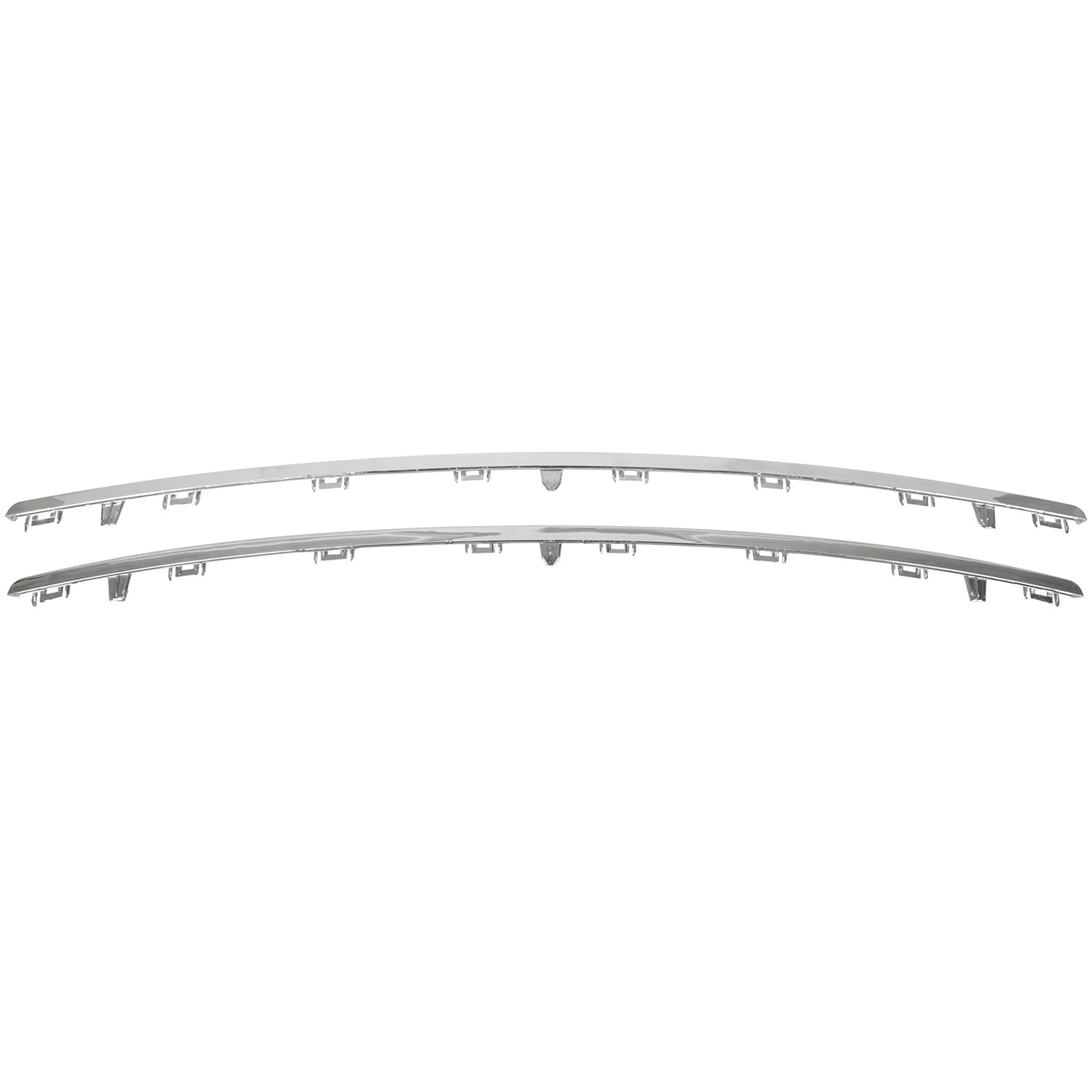 Peugeot 508 I 10-15 listwa GÓRNA + DOLNA atrapy między reflektory (grilla) CHROM 2 szt. KPL