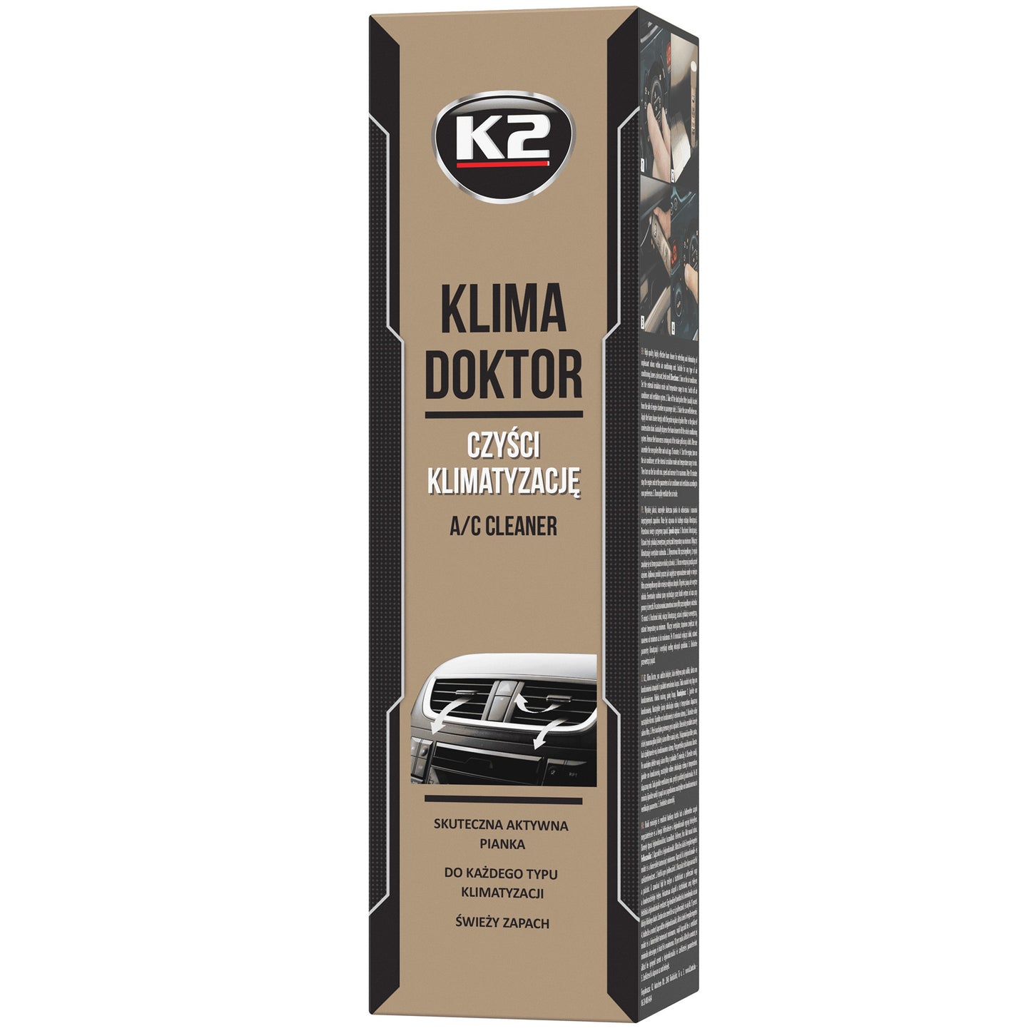 Pianka do czyszczenia klimatyzacji K2 KLIMA DOKTOR 500ml aerozol W100