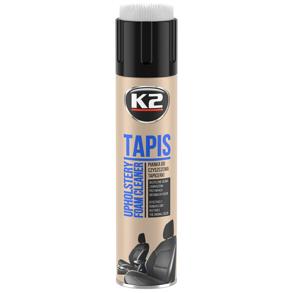 Pianka do czyszczenia tapicerki ze szczotką K2 TAPIS 600ml aerozol K206B