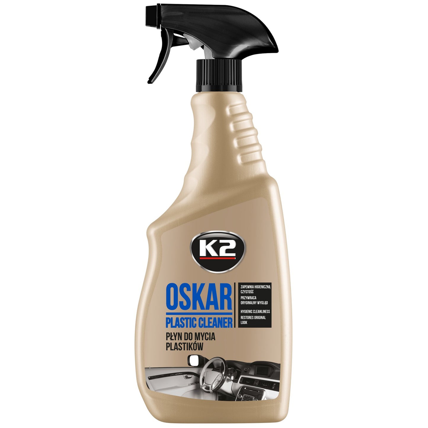 Płyn do mycia plastików K2 OSKAR 750ml atomizer K217M