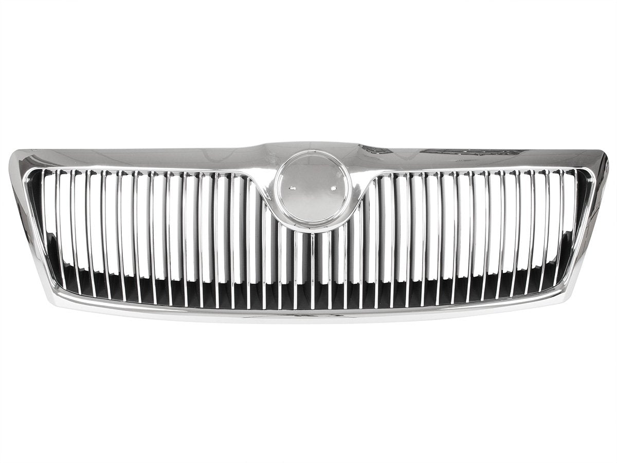 Skoda Octavia II 04-08 atrapa między reflektory (grill) CHROM + CZARNO-CHROMOWANE szczebelki